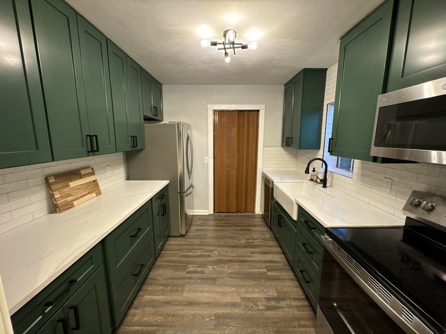 green cabinet